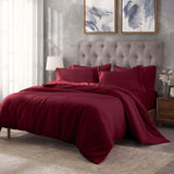 Egyptian Cotton 400 Thread Count Solid Luxury Duvet Cover Set
