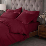 Egyptian Cotton 400 Thread Count Solid Luxury Duvet Cover Set