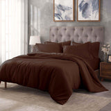 Egyptian Cotton 400 Thread Count Solid Luxury Duvet Cover Set