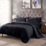 Egyptian Cotton 400 Thread Count Solid Luxury Duvet Cover Set