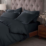 Egyptian Cotton 400 Thread Count Solid Luxury Duvet Cover Set