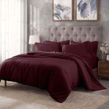 Egyptian Cotton 400 Thread Count Solid Luxury Duvet Cover Set