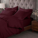 Egyptian Cotton 400 Thread Count Solid Luxury Duvet Cover Set