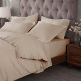Egyptian Cotton 400 Thread Count Solid Luxury Duvet Cover Set