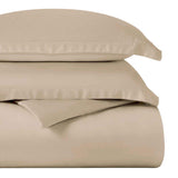 Egyptian Cotton 400 Thread Count Solid Luxury Duvet Cover Set