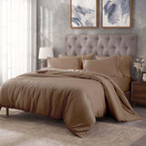 Egyptian Cotton 400 Thread Count Solid Luxury Duvet Cover Set