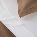 Egyptian Cotton 400 Thread Count Solid Luxury Duvet Cover Set