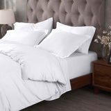 Egyptian Cotton 400 Thread Count Solid Luxury Duvet Cover Set
