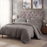 Egyptian Cotton 400 Thread Count Solid Luxury Duvet Cover Set