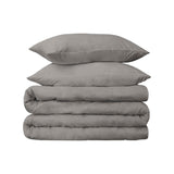 Egyptian Cotton 650 Thread Count Modern Solid Duvet Cover Set