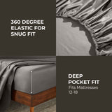 850 Thread Count Egyptian Cotton Sateen Bed Sheet Set