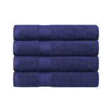 Egyptian Cotton Dobby Border Medium Weight Bath Towel Set of 4