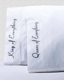 Embroidered Quotes 500 Thread Count Cotton 2 Piece Pillowcase Set