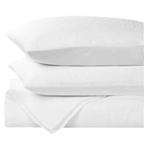 Enzy Medium Weight Floral Matelasse 3 Piece Bedspread Pillow Sham Set