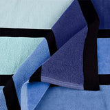 Faded Stripe Cotton Oversized Cotton 4 Piece Beach Towel Set