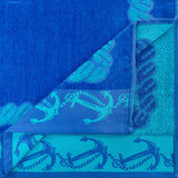 Fisherman Anchor Oversized 2 Piece Beach Towel Set