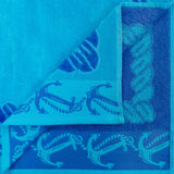 Fisherman Anchor Oversized 2 Piece Beach Towel Set