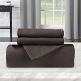 Flannel Cotton Modern Solid Fuzzy Duvet Cover Set With Pillow Shams
