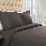 Flannel Cotton Modern Solid Fuzzy Duvet Cover Set With Pillow Shams