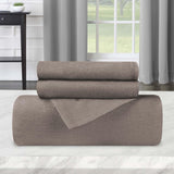 Flannel Cotton Modern Solid Fuzzy Duvet Cover Set With Pillow Shams