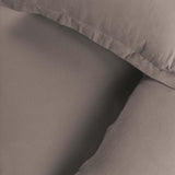 Flannel Cotton Modern Solid Fuzzy Duvet Cover Set With Pillow Shams