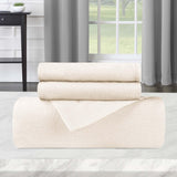 Flannel Cotton Modern Solid Fuzzy Duvet Cover Set With Pillow Shams
