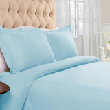 Flannel Cotton Modern Solid Fuzzy Duvet Cover Set With Pillow Shams