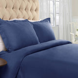 Flannel Cotton Modern Solid Fuzzy Duvet Cover Set With Pillow Shams