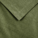 Flannel Cotton Modern Solid Fuzzy Duvet Cover Set With Pillow Shams