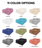 Fleece Plush Medium Weight Fluffy Soft Decorative Blanket Or Throw