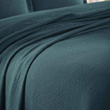 Fleur De Lis Jacquard Matelassé Cotton Medallion Bedspread Set