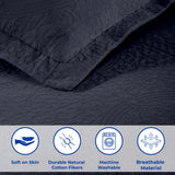 Fleur De Lis Jacquard Matelassé Cotton Medallion Bedspread Set