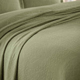 Fleur De Lis Jacquard Matelassé Cotton Medallion Bedspread Set