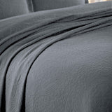 Fleur De Lis Jacquard Matelassé Cotton Medallion Bedspread Set