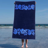 Floral Oversized Cotton 4 Piece Beach Towel Set