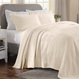 Florin Cotton Matelasse Weave Jacquard Scroll Medallion Bedspread Set