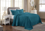 Florin Cotton Matelasse Weave Jacquard Scroll Medallion Bedspread Set
