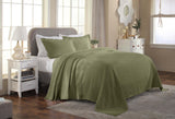 Florin Cotton Matelasse Weave Jacquard Scroll Medallion Bedspread Set