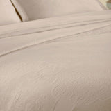 Florin Cotton Matelasse Weave Jacquard Scroll Medallion Bedspread Set
