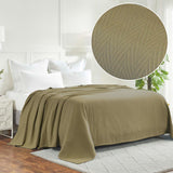 Metro Chevron Zig-Zag Modern All-Season Cotton Blanket