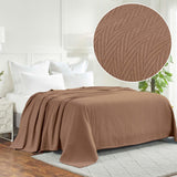 Metro Chevron Zig-Zag Modern All-Season Cotton Blanket