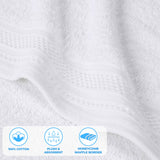 Honeycomb Textured Waffle Border Cotton 6 Piece Towel Set