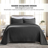 Jacquard Matelassé Paisley Cotton Bedspread Set