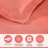 Jacquard Matelassé Paisley Cotton Bedspread Set