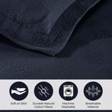 Jacquard Matelassé Paisley Cotton Bedspread Set