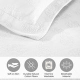 Jacquard Matelassé Paisley Cotton Bedspread Set