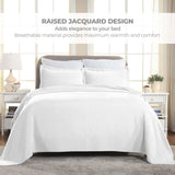 Jacquard Matelassé Paisley Cotton Bedspread Set