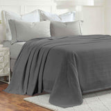 Jena Cotton Textured Chevron Lightweight Woven Blanket