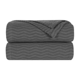 Jena Cotton Textured Chevron Lightweight Woven Blanket