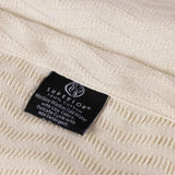 Jena Cotton Textured Chevron Lightweight Woven Blanket